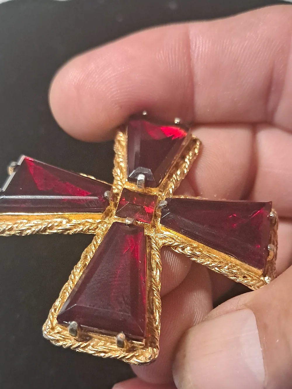 Vintage Maltese Cross Brooch/Pendant